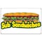 Signmission Sub Sandwiches Banner Heavy Duty 13 Oz Vinyl with Grommets B-60 Sub Sandwiches - alternate 1